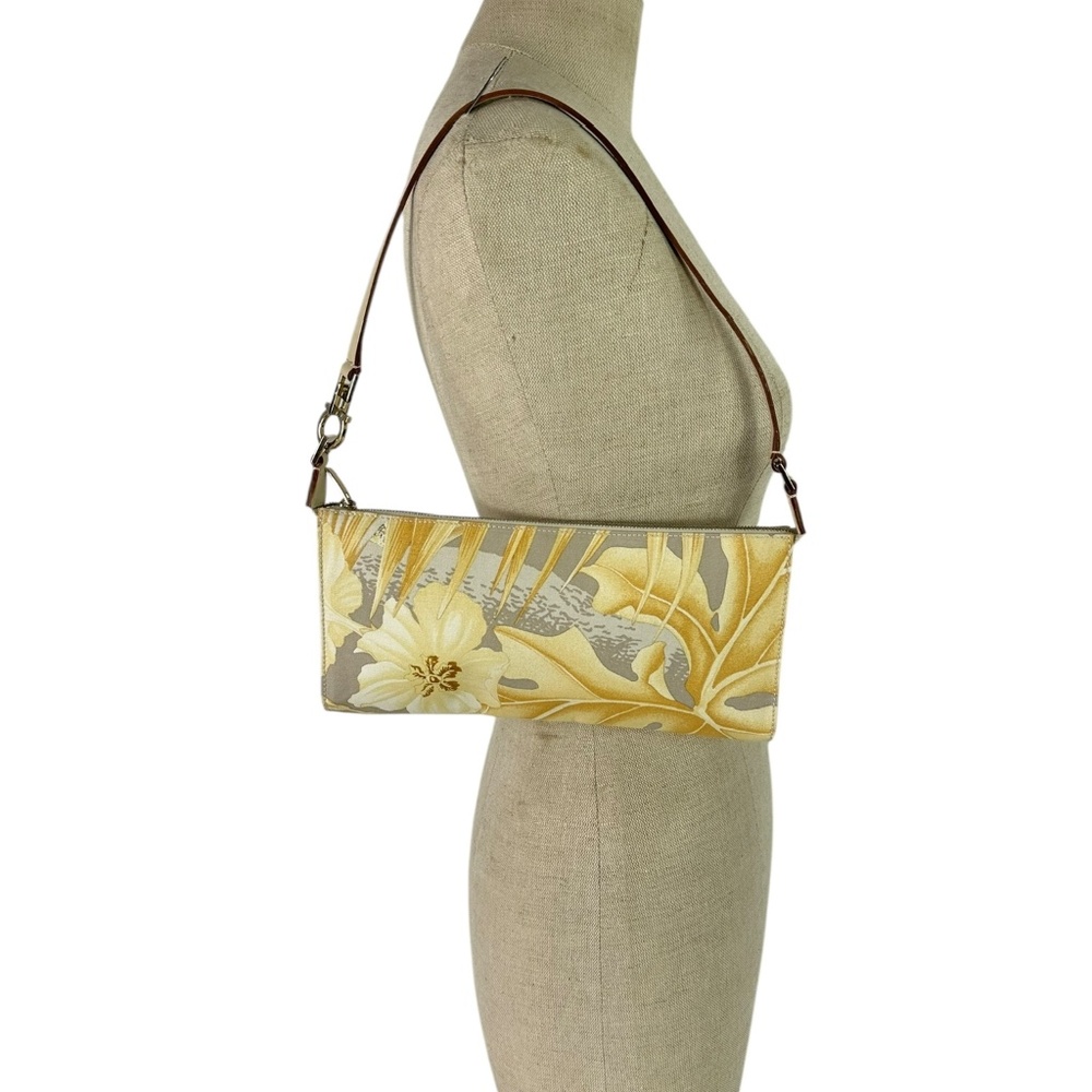 Vintage Genuine SALVATORE FERRAGAMO Gancini Floral Pattern Bag Purse